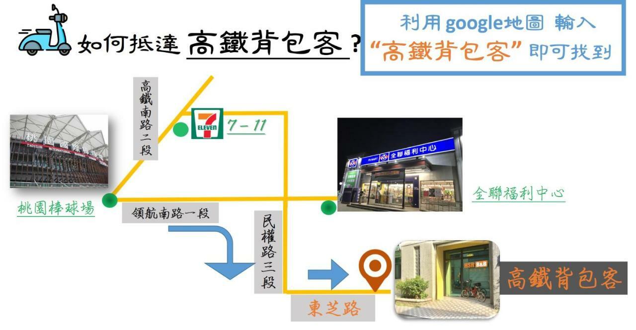 高鐵背包客 Hsr Bnb 桃園民宿 063號 Чжунлі Екстер'єр фото